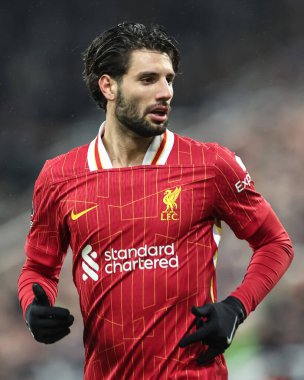Liverpool 'dan Dominik Szoboszlai Premier Lig karşılaşmasında Newcastle United, Liverpool' a karşı St. James 'Park, Newcastle, 4 Aralık 202