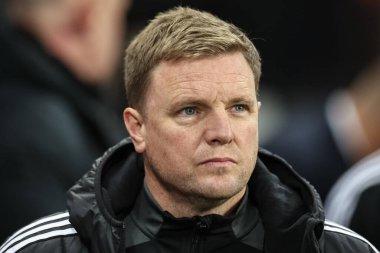 Newcastle United 'ın teknik direktörü Eddie Howe Premier League maçında Newcastle United, Liverpool' a karşı St. James 'Park, Newcastle, 4 Aralık 202