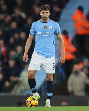 Manchester City ile Nottingham Forest arasındaki Premier League maçı sırasında Manchester City 'den Rben Dias Etihad Stadyumu' nda, 4 Aralık 2024