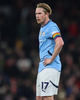 Manchester City Premier League maçında Kevin De Bruyne Manchester City ile Nottingham Forest maçında Etihad Stadyumu, Manchester, İngiltere, 4 Aralık 2024