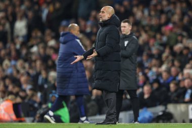 Manchester City 'nin teknik direktörü Manchester City, Etihad Stadyumu' nda oynanan Premier League maçında tepki gösterdi.