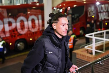Liverpool 'dan Darwin Nez, 4 Aralık 2024' te İngiltere 'nin Newcastle kentindeki St. James' Park 'ta oynanan Premier League maçı sırasında geldi. 