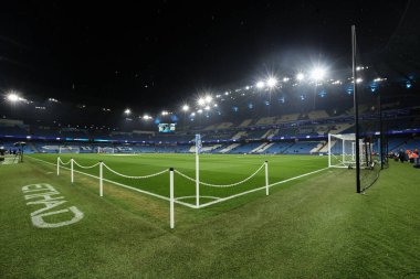Etihad 'ın Premier Lig maçı sırasında Etihad' a genel bir bakış. Manchester City, Etihad Stadyumu 'nda Nottingham Forest' a karşı, 4 Aralık 2024