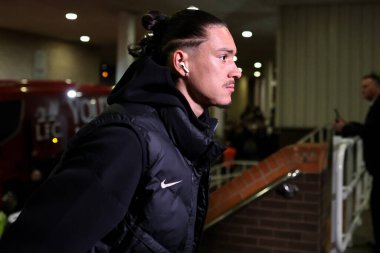 Liverpool 'dan Darwin Nez, 4 Aralık 2024' te İngiltere 'nin Newcastle kentindeki St. James' Park 'ta oynanan Premier League maçı sırasında geldi. 