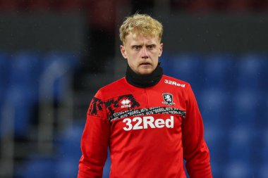 Middlesbrough 'dan Tom Glover 6 Aralık 2024' te Burnley, Burnley, Burnley, İngiltere 'de oynanan Sky Bet Şampiyonası karşılaşması öncesinde maç öncesi ısınma maçında