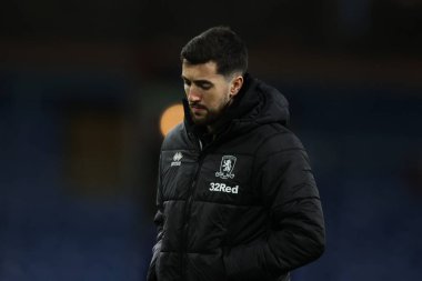 Middlesbrough 'dan Finn Azaz, 6 Aralık 2024' te Burnley 'nin Middlesbrough' a karşı oynadığı Gökyüzü İddia Şampiyonası maçı öncesinde geldi.