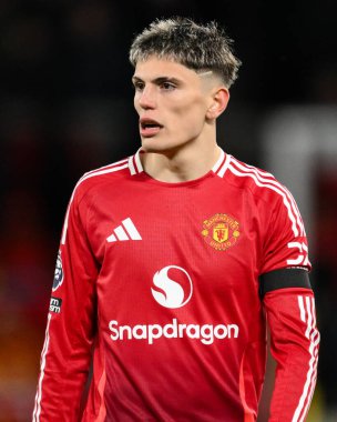 Manchester United ile Nottingham Forest arasında oynanan Premier League maçı sırasında Manchester United 'dan Alejandro Garnacho 7 Aralık 2024' te Old Trafford, Manchester 'da karşı karşıya geldi.
