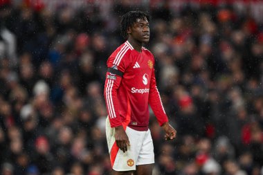 Manchester United ile Nottingham Forest arasındaki Premier League maçında Manchester United 'dan Kobbie Mainoo 7 Aralık 2024' te Old Trafford, Manchester 'da karşı karşıya geldi.