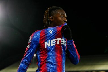 Crystal Palace 'dan Eberechi Eze, 7 Aralık 2024 tarihinde İngiltere' nin Selhurst Park kentinde oynanan Premier League maçı sırasında tepki gösterdi.