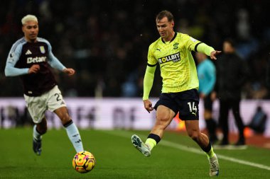 James Bree of Southampton passes the ball during the Premier League match Aston Villa vs Southampton at Villa Park, Birmingham, United Kingdom, 7th December 202 clipart