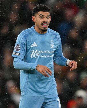 Nottingham Ormanı 'ndan Morgan Gibbs-White Premier League maçı sırasında Manchester United Nottingham Forest' a karşı Old Trafford, Manchester, İngiltere, 7 Aralık 2024