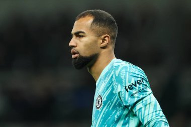 Premier Lig karşılaşmasında Chelsea 'den Robert Snchez Tottenham Hotspur, Chelsea' ye karşı Tottenham Hotspur Stadyumu, Londra, İngiltere, 8 Aralık 2024