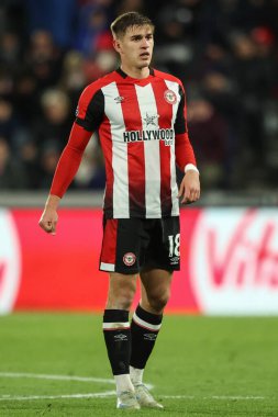 Brentford 'dan Yehor Yarmolyuk Premier League maçı sırasında Brentford Newcastle United' a karşı Gtech Community Stadyumu, Londra, İngiltere, 7 Aralık 2024