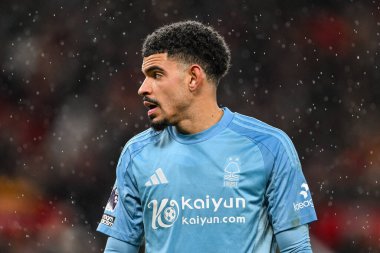 Nottingham Ormanı 'ndan Morgan Gibbs-White Premier League maçı sırasında Manchester United Nottingham Forest' a karşı Old Trafford, Manchester, İngiltere, 7 Aralık 2024