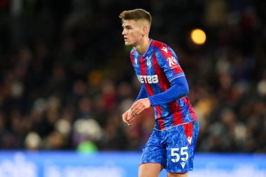 Kristal Saray 'dan Justin Devenny Premier Lig maçı sırasında Manchester City' ye karşı Selhurst Park, Londra, İngiltere, 7 Aralık 2024