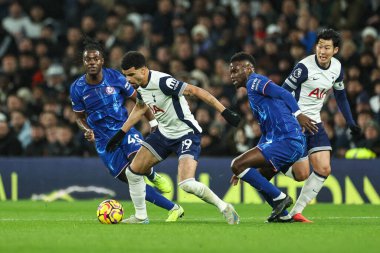 Tottenham Hotspur 'dan Dominic Solanke Premier League maçında Tottenham Hotspur' a karşı Chelsea Tottenham Hotspur Stadyumu, Londra, İngiltere, 8 Aralık 2024