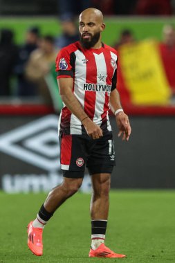 Brentford 'dan Bryan Mbeumo Premier League maçı sırasında Brentford Newcastle United' a karşı Gtech Community Stadyumu, Londra, İngiltere, 7 Aralık 2024