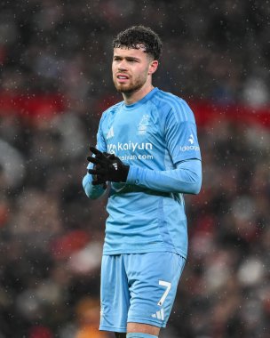 Premier Lig maçı sırasında Nottingham Ormanı 'ndan Neco Williams Manchester United ile Nottingham Ormanı arasında 7 Aralık 2024' te Old Trafford, Manchester, İngiltere 'de oynanan karşılaşmada