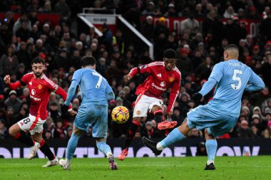 Manchester United takımının oyuncusu Amad Diallo, Manchester United 'ın 7 Aralık 2024' te Old Trafford, Manchester 'da oynadığı Premier League maçında gol atma şansı yakaladı.
