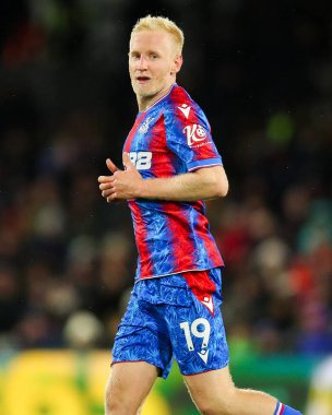 Crystal Palace 'dan Will Hughes Premier League maçı sırasında Manchester City' ye karşı Selhurst Park, Londra, 7 Aralık 2024