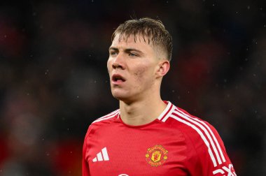 Manchester United ile Nottingham Forest arasındaki Premier League maçı sırasında Manchester United 'tan Rasmus Hjlund 7 Aralık 2024' te Old Trafford, Manchester, İngiltere 'de karşı karşıya geldi.