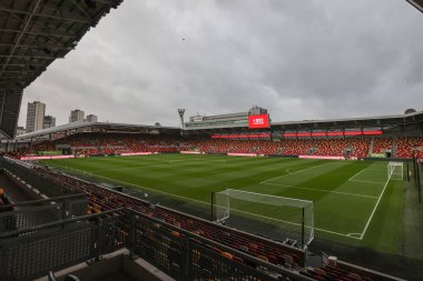 The Gtech Community Stadyumu 'nun Premier League maçındaki genel görüntüsü Brentford - Newcastle United maçı sırasında 7 Aralık 2024' te Londra 'daki Gtech Community Stadyumu' nda gerçekleşti.