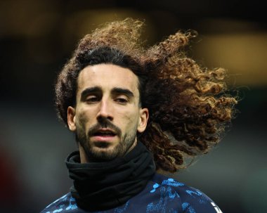Chelsea 'den Marc Cucurella Premier Lig karşılaşması öncesinde Tottenham Hotspur' a karşı Chelsea Tottenham Hotspur Stadyumu, Londra, İngiltere, 8 Aralık 2024