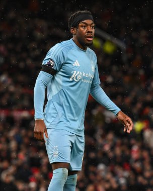 Premier Lig karşılaşmasında Nottingham Ormanı 'ndan Anthony Elanga Manchester United ile Nottingham Ormanı arasında 7 Aralık 2024' te Old Trafford, Manchester, İngiltere 'de oynanan karşılaşmada