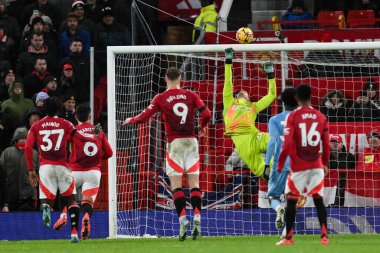 Nottingham Ormanı 'ndan Matz Sels Premier League maçında Manchester United Nottingham Ormanı' na karşı 7 Aralık 2024 'te Old Trafford, Manchester, İngiltere' de bir atış kurtardı.