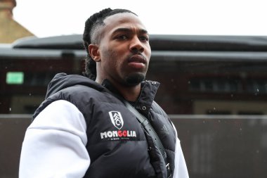 Fulham 'dan Adama Traor, 8 Aralık 2024' te Craven Cottage, Londra, İngiltere 'de oynanan Premier League maçından önce geldi.