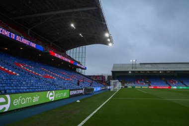 Selhurst Park 'ın Premier League maçından önceki genel görünümü Crystal Palace' ın Manchester City 'e karşı Selhurst Park, Londra, 7 Aralık 2024