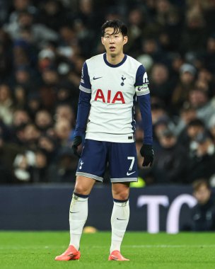 Tottenham Hotspur 'dan Son Heung-Min Premier Lig maçı sırasında Tottenham Hotspur Chelsea' ye karşı Tottenham Hotspur Stadyumu, Londra, İngiltere, 8 Aralık 2024