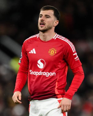 Manchester United 'ın Manchester United ile Nottingham Forest maçında Mason Mount maçı sırasında Old Trafford, Manchester, İngiltere, 7 Aralık 2024