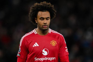 Manchester United ile Nottingham Forest arasındaki Premier League maçı sırasında Manchester United 'dan Joshua Zirkzee 7 Aralık 2024' te Old Trafford, Manchester, İngiltere 'de karşı karşıya geldi.