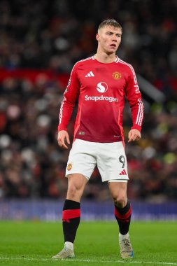 Manchester United ile Nottingham Forest arasındaki Premier League maçı sırasında Manchester United 'tan Rasmus Hjlund 7 Aralık 2024' te Old Trafford, Manchester, İngiltere 'de karşı karşıya geldi.