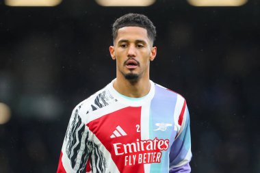 Premier League maçının öncesinde oynanan hazırlık maçında Arsenal 'den William Sthe, 8 Aralık 2024' te Craven Cottage, Londra 'daki Fulham-Arsenal maçında...