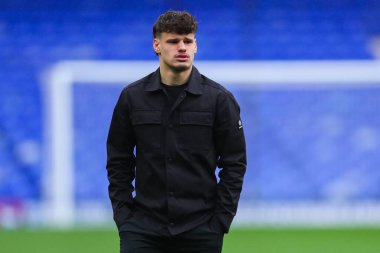 AFC Bournemouth takımından Milos Kerkez, 8 Aralık 2024 tarihinde Ipswich Town ile Bournemouth arasında oynanan Premier League maçı öncesinde Portman Road 'a geldi.