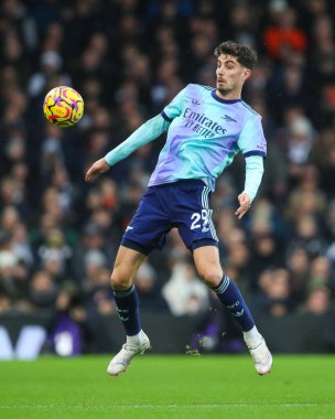 Arsenal 'den Kai Havertz, 8 Aralık 2024' te Craven Cottage, Londra, İngiltere 'de oynanan Premier League maçında Fulham Arsenal' e karşı.