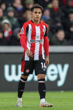 Brentford 'dan Fabio Carvalho Premier League maçı sırasında Brentford Newcastle United' a karşı Gtech Community Stadyumu, Londra, İngiltere, 7 Aralık 2024