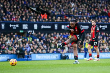AFC Bournemouth takımından Antoine Semenyo, Ipswich Town - Bournemouth maçında 8 Aralık 2024 'te Ipswich Road, İngiltere' de çekildi.