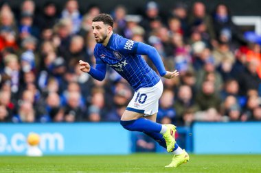 Conor Chaplin of Ipswich Town in action during the Premier League match Ipswich Town vs Bournemouth at Portman Road, Ipswich, United Kingdom, 8th December 2024 clipart