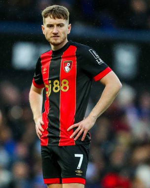 David Brooks of AFC Bournemouth looks on during the Premier League match Ipswich Town vs Bournemouth at Portman Road, Ipswich, United Kingdom, 8th December 2024 clipart