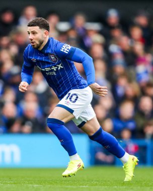 Ipswich Town 'dan Conor Chaplin, Premier Lig maçı sırasında Ipswich Town ile Bournemouth arasında Portman Road, Ipswich, İngiltere' de 8 Aralık 2024 'te oynanan karşılaşmada.