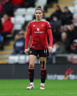 Dominique Janssen of Manchester United during the Barclays Women's Super League match Manchester United Women vs Liverpool Women at Leigh Sports Village, Leigh, United Kingdom, 8th December 2024 clipart