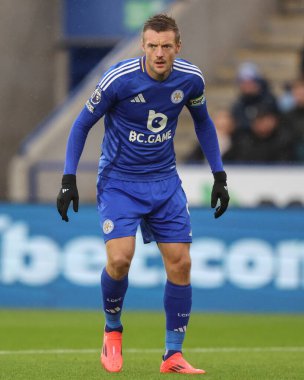 Jamie Vardy of Leicester City during the Premier League match Leicester City vs Brighton and Hove Albion at King Power Stadium, Leicester, United Kingdom, 8th December 2024 clipart