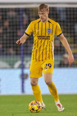 Brighton & Hove Albion 'dan Jan Paul van Hecke Premier Lig karşılaşmasında Leicester City, Brighton ve Hove Albion' a karşı King Power Stadyumu, Leicester, İngiltere, 8 Aralık 2024