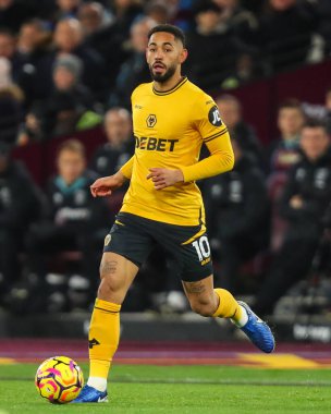 Wolverhampton Wanderers takımından Matheus Cunha, 9 Aralık 2024 'te Londra' daki Wolverhampton Wanderers 'a karşı oynanan Premier League maçında topa vuruyor.