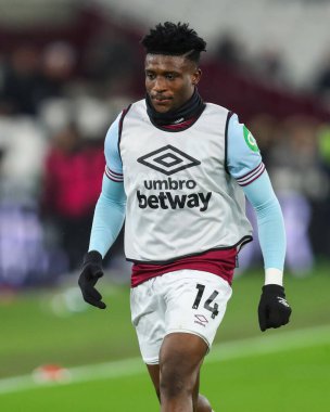 Maç öncesi hazırlık maçında West Ham United, Wolverhampton Wanderers 'a karşı 9 Aralık 2024' te Londra Stadyumu 'nda oynanacak Premier League karşılaşmasında West Ham United' tan Mohammed Kudus