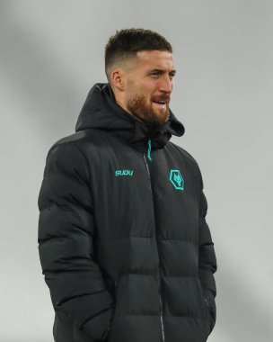 Wolverhampton Wanderers takımından Matt Doherty, 9 Aralık 2024 'te Londra Stadyumu' nda West Ham United ile Wolverhampton Wanderers arasındaki Premier League maçı öncesinde geldi.