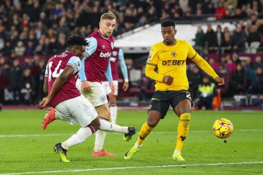 West Ham United 'dan Mohammed Kudus, Premier League maçında ofsayt için elendi ama 9 Aralık 2024' te Londra Stadyumu 'nda West Ham United Wolverhampton Wanderers' a karşı.